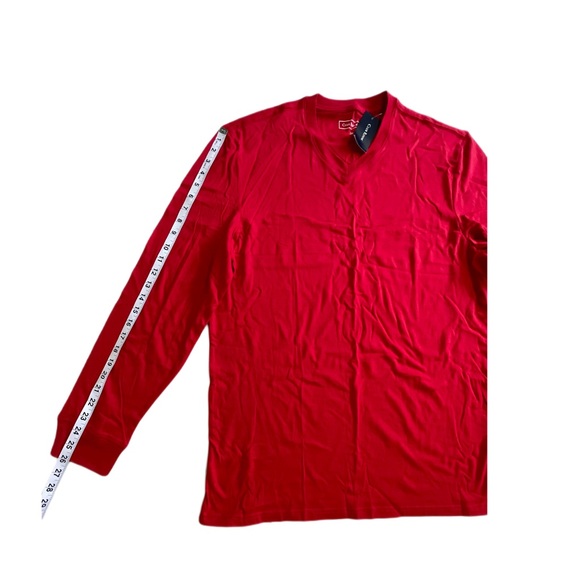 Club Room Men’s V-Neck Long Sleeve T-Shirt Created For Macy’s Fire Size L - Picture 6 of 9